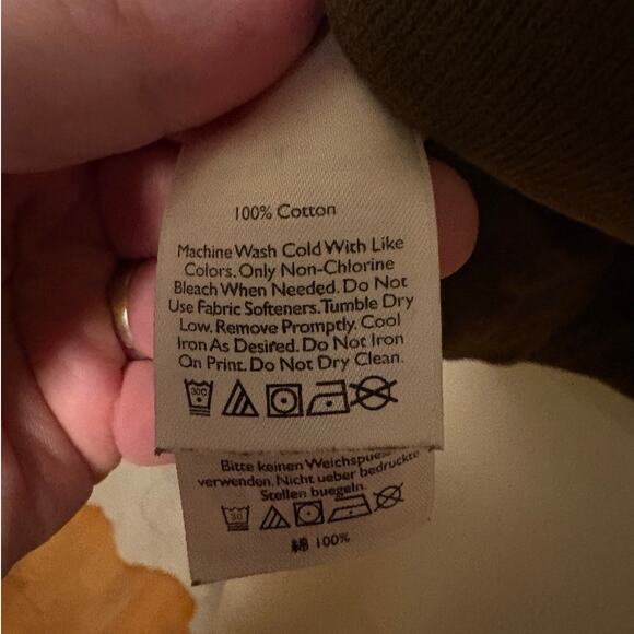 Eddie Bauer 1/4 Button Up Sweater | M | Vintage Olive Green - Picture 4 of 4